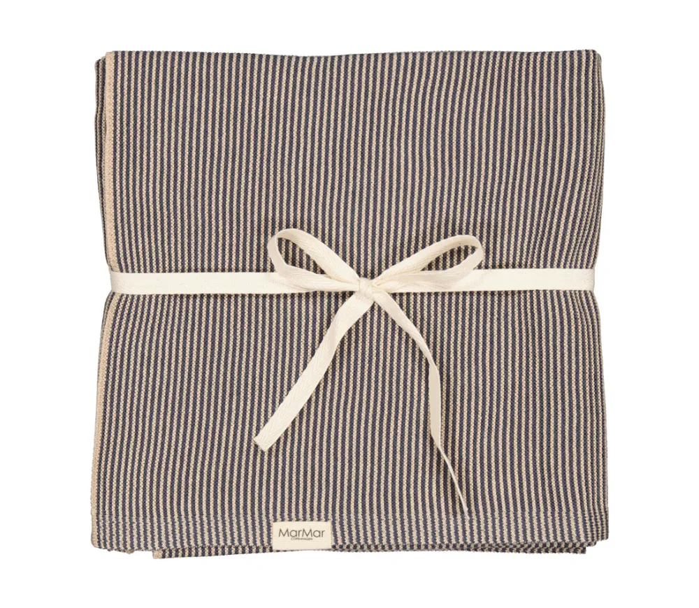 MarMar Copenhagen Tæpper>Alia, Taeppe Blue Stripe