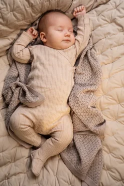 MarMar Copenhagen Tæpper>Alida Quilt Baby, Taeppe Grey Sand