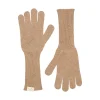 MarMar Copenhagen Vanter>Aske Long W, Handsker Light Camel Melange