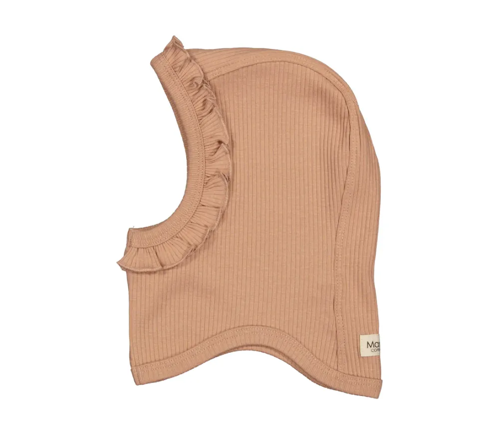 MarMar Copenhagen Solhatte & Huer>Balaclava Frill, Elefanthue Rose Brown