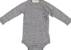 MarMar Copenhagen Uld>Belita, Uld Rib Bodystocking Grey Melange