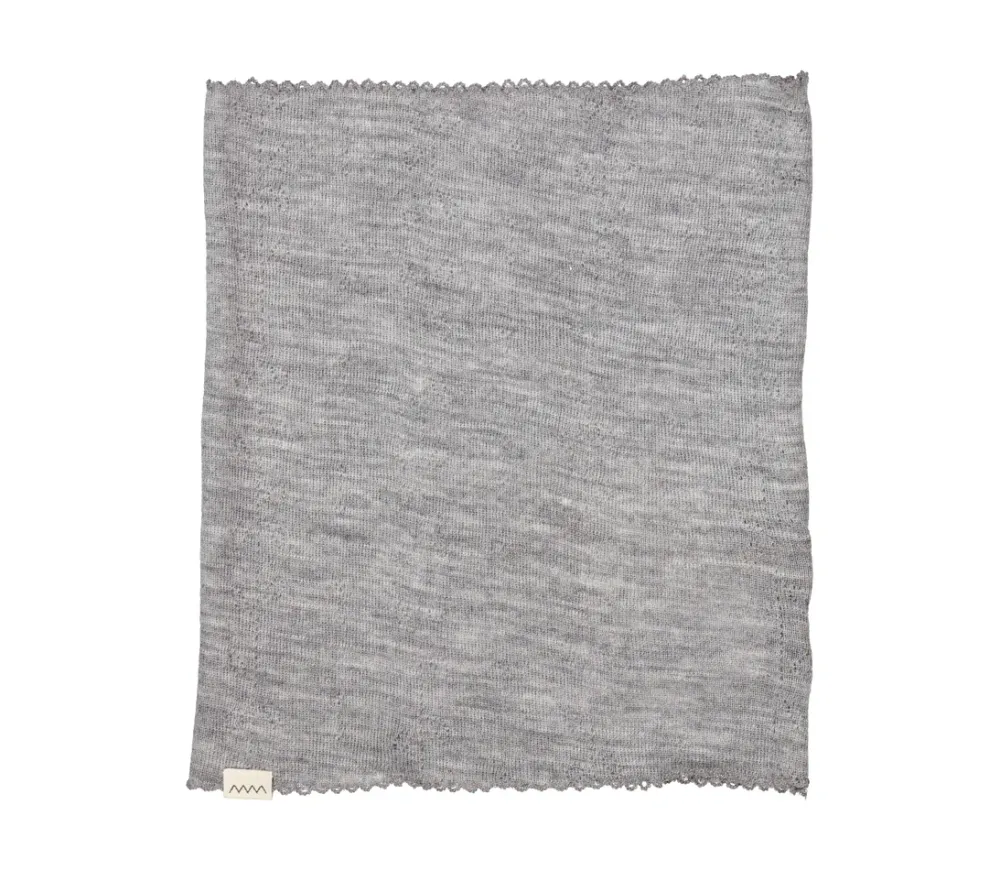 MarMar Copenhagen Uld>Buff, Uld Pointelle Halsedisse Grey Melange