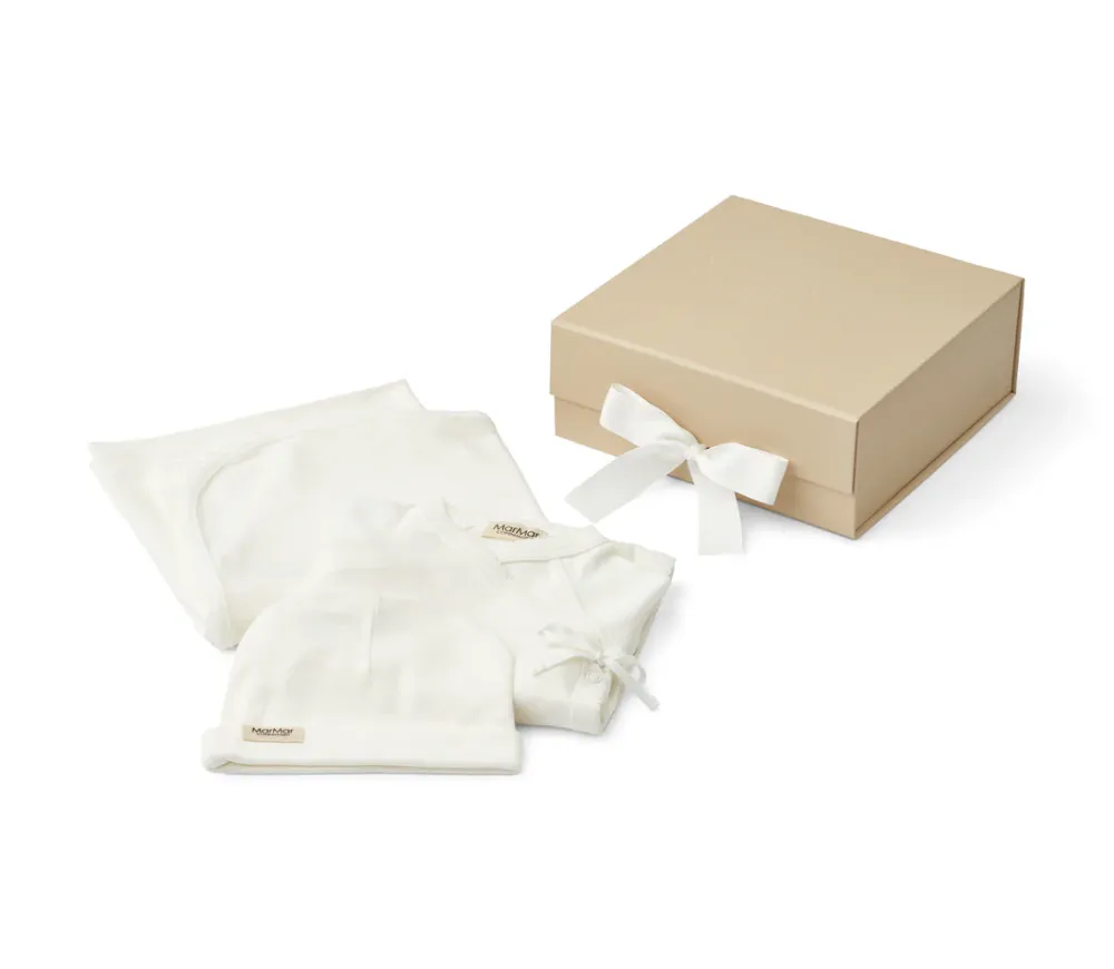 MarMar Copenhagen Heldragter>Gaveboks Til Nyfødt Baby | Se Den Her Gentle White