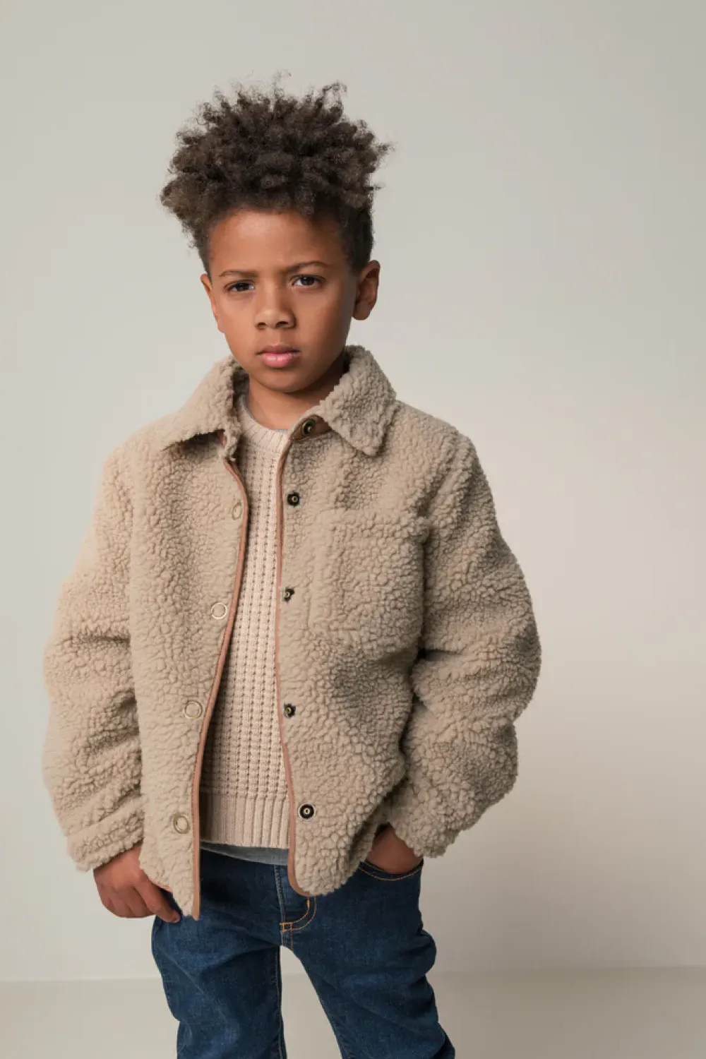 MarMar Copenhagen Fleece & Teddy>Jack, Teddybear Jakke Sandstone