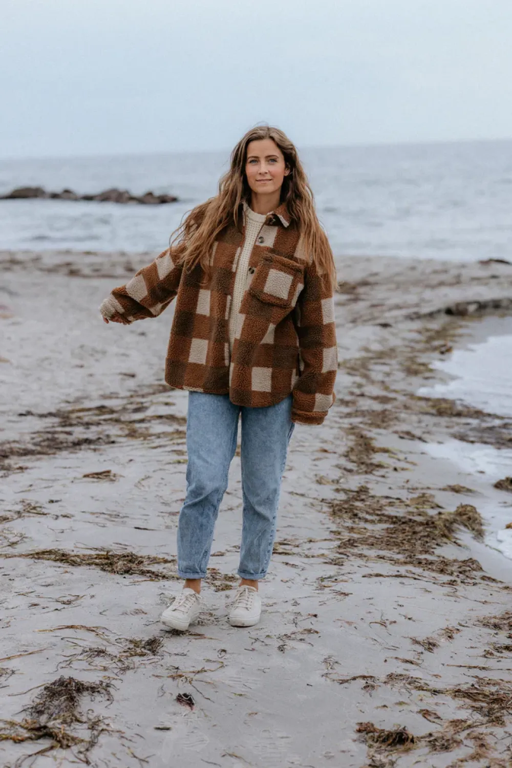 MarMar Copenhagen Fleece & Teddy>Jack W, Teddybear Jakke Chunky Hazel Check