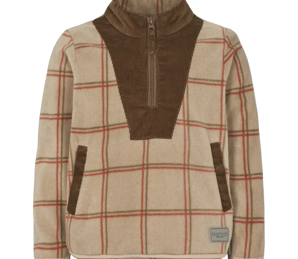 MarMar Copenhagen Overdele>Jeko, Fleecetroje Cranberry Check