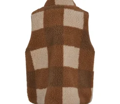 MarMar Copenhagen Fleece & Teddy>Joby, Teddybear Vest Chunky Hazel Check
