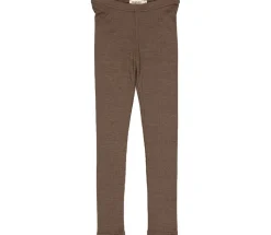 MarMar Copenhagen Bukser>Leg, Uld Rib Leggings Terre