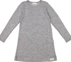 MarMar Copenhagen Nattøj>Night Dress, Uld Pointelle Nattøj Grey Melange