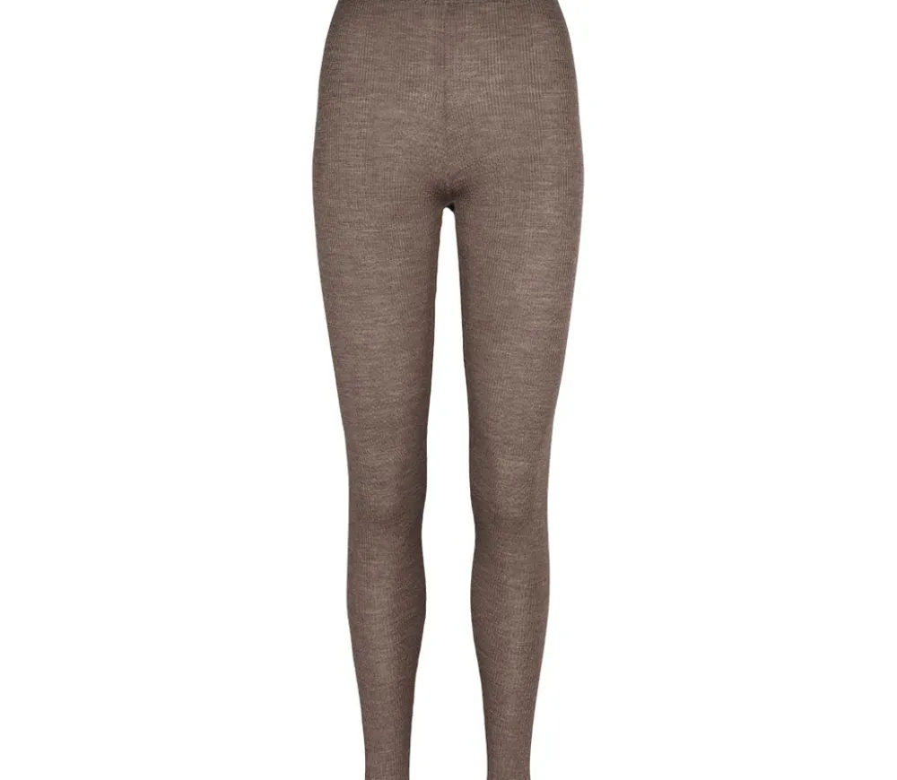 MarMar Copenhagen Strik>Pippi W, Leggings Dusty Brown Mel.
