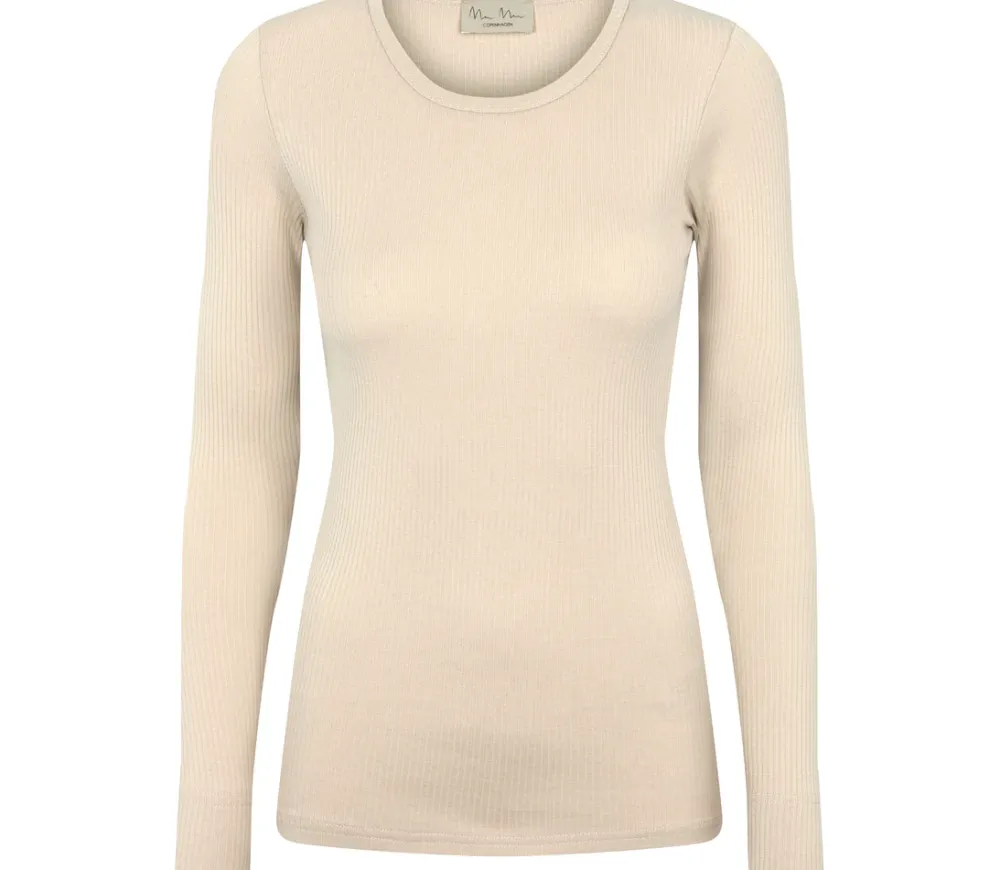 MarMar Copenhagen T-Shirts>Plain Tee W, T-Shirt Grey Sand