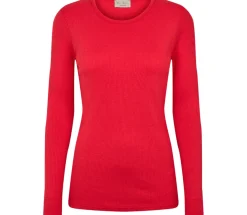 MarMar Copenhagen T-Shirts>Plain Tee W, T-Shirt Red Currant