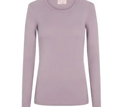 MarMar Copenhagen T-Shirts>Plain Tee W, T-Shirt Lavender