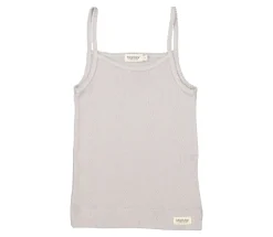 MarMar Copenhagen Undertøj>Strap Vest, Uld Pointelle Undertroje Soft Dove
