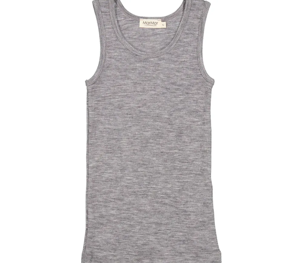 MarMar Copenhagen Undertøj>Tavi, Uld Rib Undertroje Grey Melange