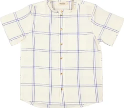 MarMar Copenhagen Overdele>Theodor Ss, Skjorte Blue Check