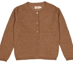 MarMar Copenhagen Overdele>Tilda, Cardigan Dark Fudge Melange