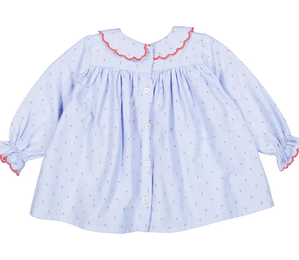 MarMar Copenhagen Overdele>Tora, Bluse Red Currant Dot
