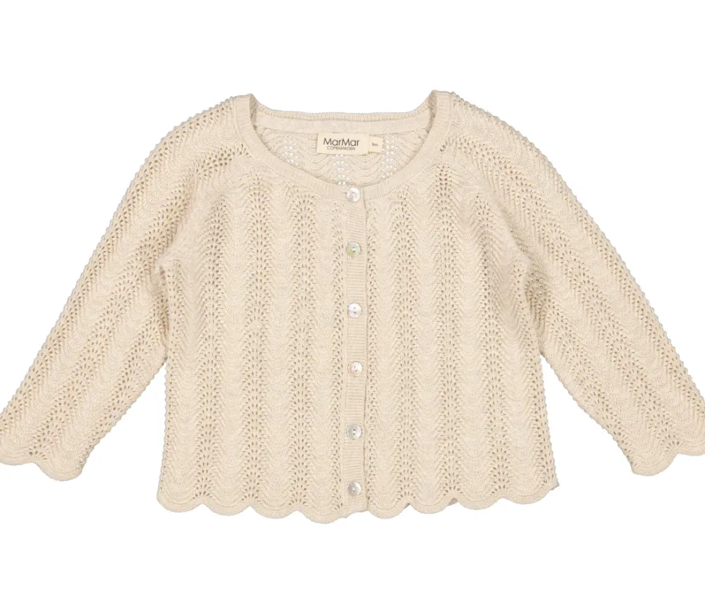 MarMar Copenhagen Strik>Totti, Cardigan Grey Sand Mel
