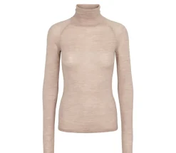 MarMar Copenhagen Strik>Trisha W, Bluse Nougat Melange