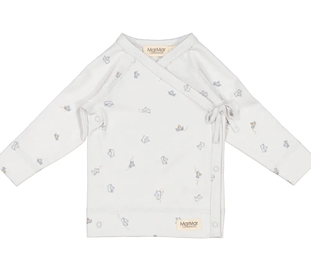 MarMar Copenhagen Overdele>Tut Wrap Ls, Bluse Paper Boats