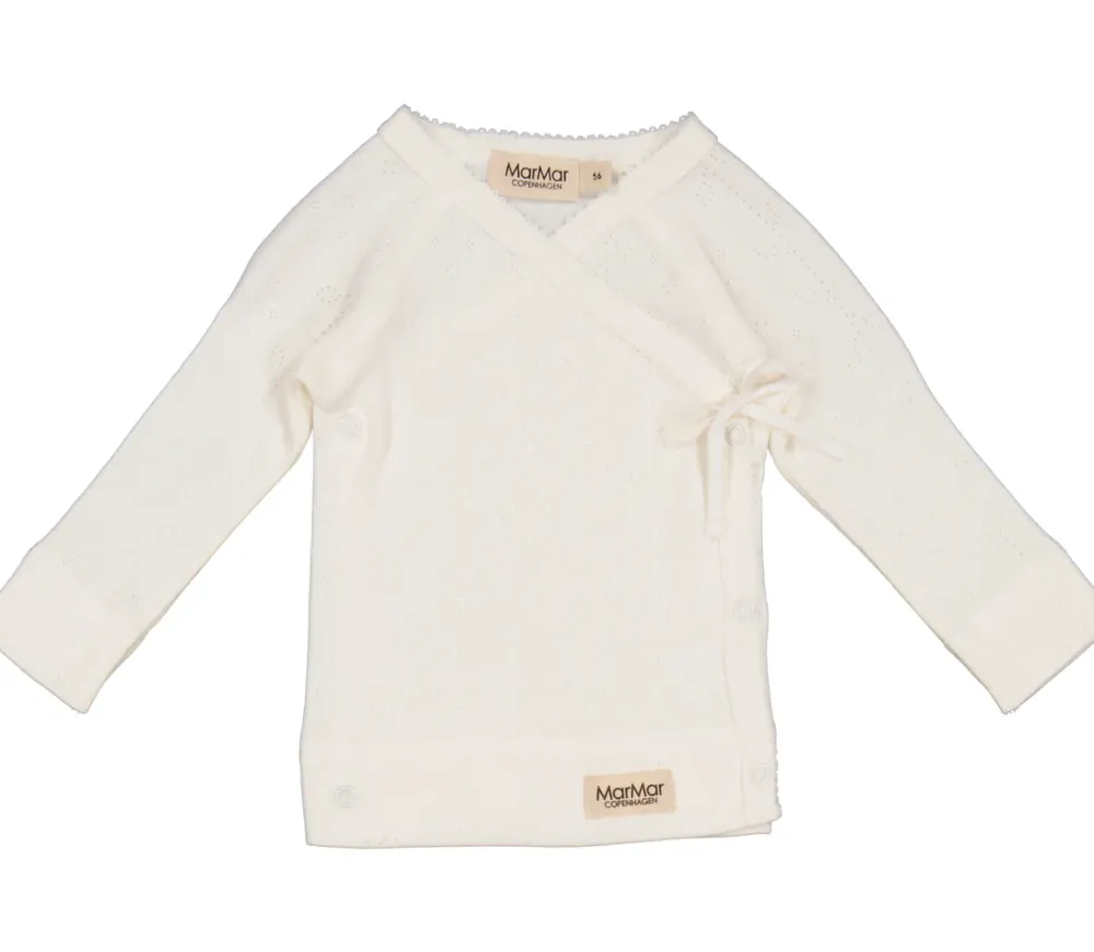 MarMar Copenhagen Bluser>Tut Wrap Ls, Bluse Cloud