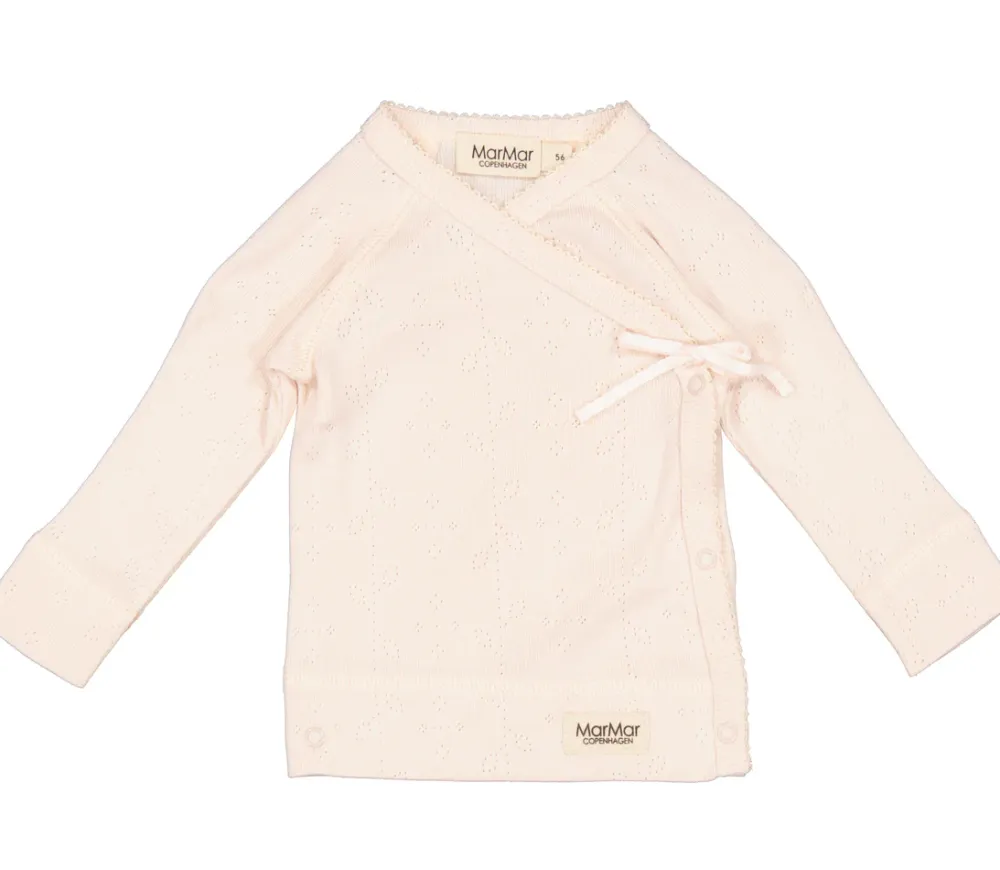 MarMar Copenhagen Overdele>Tut Wrap Ls, Bluse Barely Rose