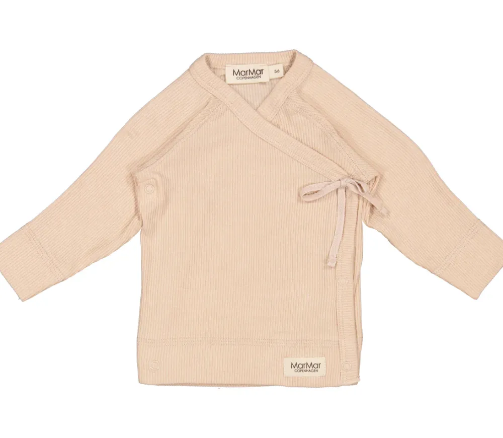 MarMar Copenhagen Overdele>Tut Wrap Ls, Bluse Rose Moon